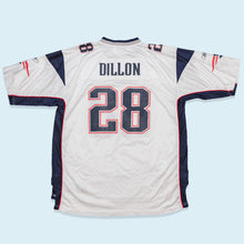 Lade das Bild in den Galerie-Viewer, NFL x Reebok Trikot &quot;Corey Dillon&quot; New England Patriots 00er, weiß, XL/XXL
