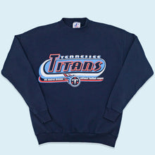 Lade das Bild in den Galerie-Viewer, Logo Athletic Sweatshirt Tennessee Titans Made in the USA 90er, blau, M