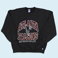 Lade das Bild in den Galerie-Viewer, Russell Athletic Sweatshirt Atlanta Falcons Made in the USA 1995, schwarz, L
