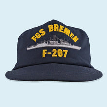 Lade das Bild in den Galerie-Viewer, Rodmann & Karp Mütze FGS Bremen F-207 Made in the USA 80er, blau