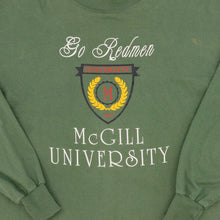 Lade das Bild in den Galerie-Viewer, Russell Athletic Longsleeve Mc Gill University 90er Made in the USA, grün, XL
