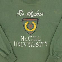 Lade das Bild in den Galerie-Viewer, Russell Athletic Longsleeve Mc Gill University 90er Made in the USA, grün, XL
