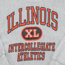 Lade das Bild in den Galerie-Viewer, Rugged Sweats Sweatshirt Illinois Reverse Weave 80er Made in the USA, grau, M/L