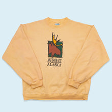 Lade das Bild in den Galerie-Viewer, Artforms Sweatshirt &quot;Anchorage Alaska&quot; Made in the USA 90er, gelb, L
