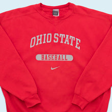 Lade das Bild in den Galerie-Viewer, Nike Sweatshirt "Ohio State Baseball" 00er, rot, XXL