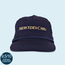Lade das Bild in den Galerie-Viewer, Mütze "Mercedes Card" 90er, blau, Einheitsgröße