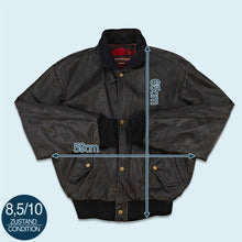 Lade das Bild in den Galerie-Viewer, Chevignon Jacke "Aviator Jacket 100% Leder" 80er/90er, schwarz, M