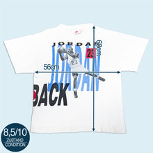 Lade das Bild in den Galerie-Viewer, Nike T-Shirt "Jordan & Pippen Back 2 Back" 90er Made in Greece, weiß, L (tagged M)