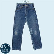 Lade das Bild in den Galerie-Viewer, Levis Hose "501" 2001 Made in Canada, blau, 26/26