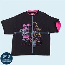 Lade das Bild in den Galerie-Viewer, Disney Designs T-Shirt "Mickey heavy" 90er single stitch Made in the USA, schwarz, L/XL breit