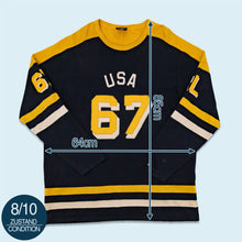 Lade das Bild in den Galerie-Viewer, Polo Jeans Company Sweatshirt 90er made in the USA, schwarz, XXL