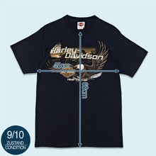 Lade das Bild in den Galerie-Viewer, Harley Davidson T-Shirt "Horny Toad Texas" 2012, blau, S/M