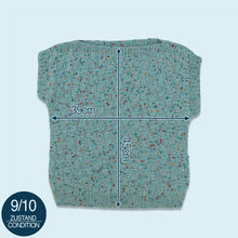 Lade das Bild in den Galerie-Viewer, Pullunder "hand made" 80er/90er, blau, XS/S