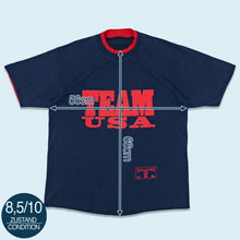 Lade das Bild in den Galerie-Viewer, T-Shirt "Olympia Team USA Spalding" 80er/90er single stitch, blau, L/XL