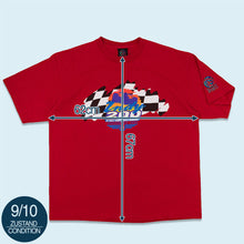 Lade das Bild in den Galerie-Viewer, Disney Sports T-Shirt "Walt Disney Speedway" 1998 single stitch Made in the USA, rot, XL/XXL