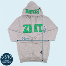 Lade das Bild in den Galerie-Viewer, Zimtstern Zip Hoodie, grau, M/L