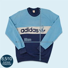 Lade das Bild in den Galerie-Viewer, Adidas Sweatshirt 80er Made in Ireland, blau, M/L