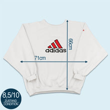 Lade das Bild in den Galerie-Viewer, Adidas Sweatshirt 90er, weiß, L/XL breit