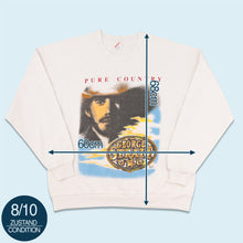 Lade das Bild in den Galerie-Viewer, Jerzees Sweatshirt "George Strait" 1992 Made in the USA, weiß, L/XL