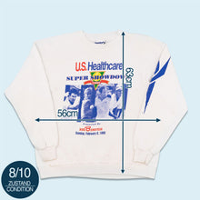 Lade das Bild in den Galerie-Viewer, Reebok Sweatshirt "Super Showdown" Made in the USA 1995, weiß, L breit
