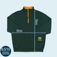 Lade das Bild in den Galerie-Viewer, Game Day Quarter Zip "Green Bay Packers" 80er/90er Made in Korea, grün, L/XL
