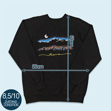 Lade das Bild in den Galerie-Viewer, Hanes Sweatshirt "Reno" 90er, schwarz, M