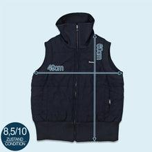 Lade das Bild in den Galerie-Viewer, Reebok Weste "fleece lined" 00er, blau, S Damen