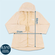 Lade das Bild in den Galerie-Viewer, The North Face Zip Hoodie Fleece, beige, L/XL Damen