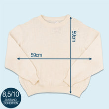 Lade das Bild in den Galerie-Viewer, Strickpullover 80er/90er made in Italy, weiß/beige, M/L breit