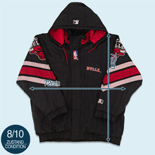 Lade das Bild in den Galerie-Viewer, Starter Jacke "Chicago Bulls" 90er, schwarz, XXL
