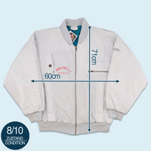 Lade das Bild in den Galerie-Viewer, Adidas Jacke "Bomber" 80er/90er Made in Hong Kong, grau, L/XL