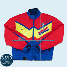 Lade das Bild in den Galerie-Viewer, Wellbrock & Co. Jacke "Motorradjacke Team Honda" 90er, blau/rot, M/L