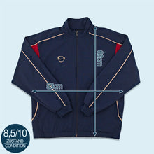 Lade das Bild in den Galerie-Viewer, Nike Team Trainingsjacke 90er, blau/rot, S/M