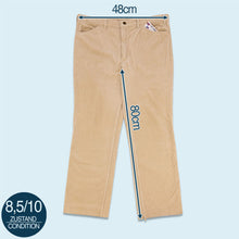 Lade das Bild in den Galerie-Viewer, Mustang Hose "Cord" 90er, grau/beige, 38/32