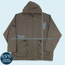 Lade das Bild in den Galerie-Viewer, Nike Jacke dünn 2000er, grau/grün, XL/XXL
