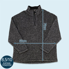 Lade das Bild in den Galerie-Viewer, Diadora Quarter Zip Fleece 90er Made in Italy, grau, XL
