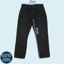 Lade das Bild in den Galerie-Viewer, Carhartt Hose "double knee canvas" 00er Made in Mexico, schwarz, 38/32