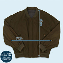 Lade das Bild in den Galerie-Viewer, Wendejacke 80er mit leichten Schulterpolstern Made in Austria, grün, L
