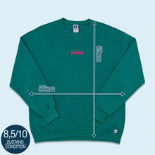 Lade das Bild in den Galerie-Viewer, Russell Athletic Sweatshirt "Vintage Allstars" 90er Made in the USA, grün/blau, L/XL