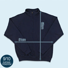 Lade das Bild in den Galerie-Viewer, Fruit of the Loom Quarter Zip "Vintage Allstars", blau, S/M