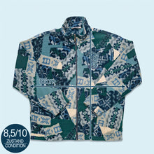 Lade das Bild in den Galerie-Viewer, Fila Fleece Jacke 90er Made in Italy, grün/blau, XL