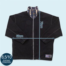 Lade das Bild in den Galerie-Viewer, X-Large Tribe x Adidas Zip Jacke dünn 90er, schwarz, XL breit