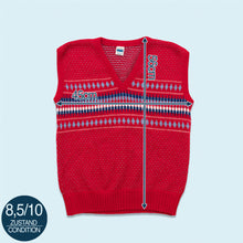 Lade das Bild in den Galerie-Viewer, Acryl Pullunder 70er/80er Made in West Germany, rot, S