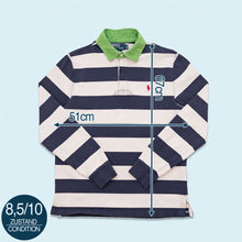Lade das Bild in den Galerie-Viewer, Polo Ralph Lauren Polo Longsleeve 90er/00er Custom Fit, weiß/blau, M