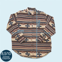 Lade das Bild in den Galerie-Viewer, Nina Hemd 90er/00er mit Schulterpolstern, mehrfarbig, L Damen