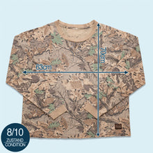 Lade das Bild in den Galerie-Viewer, Walls Longsleeve "mossy oak" 80er/90er single stitch, braun, L breit