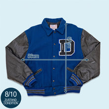 Lade das Bild in den Galerie-Viewer, Meca Sportswear College Jacke "Josh" 90er/00er Made in the USA, blau, L