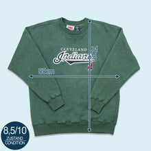 Lade das Bild in den Galerie-Viewer, Crable Sportswear Sweatshirt "Cleveland Indians" 90er, grün, L