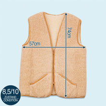 Lade das Bild in den Galerie-Viewer, Weste "reine Schurwolle" 90er, beige, L/XL