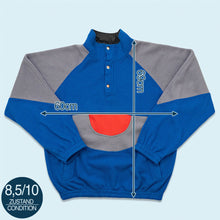 Lade das Bild in den Galerie-Viewer, Fleece "snap-t" 90er, blau, L/XL